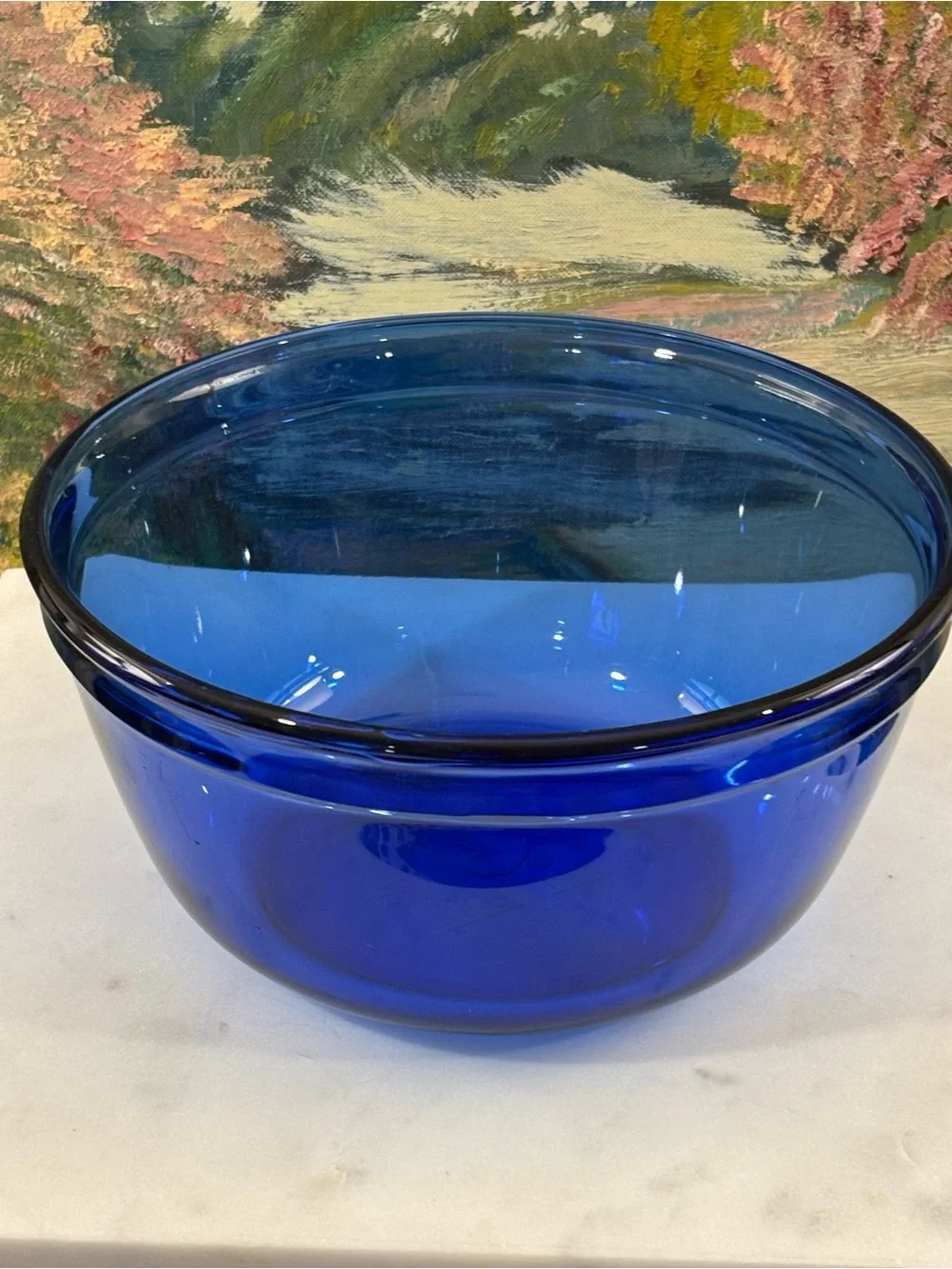 Anchor Hocking Cobalt Blue Mixing Bowl Vintage